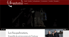 Desktop Screenshot of les-sacqueboutiers.com