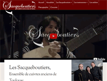 Tablet Screenshot of les-sacqueboutiers.com